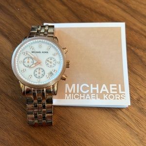 Rose gold Michael Kors watch